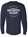 Broken Horn Logo Long Sleeve Tee - Circle Logo - Broken horn