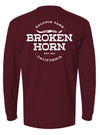 Broken Horn Logo Long Sleeve Tee - Circle Logo - Broken horn