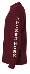 Broken Horn Logo Long Sleeve Tee - Circle Logo - Broken horn
