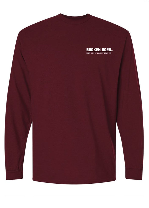 Broken Horn Logo Long Sleeve Tee - Circle Logo - Broken horn