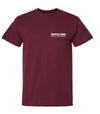 Broken Horn Logo Tee Maroon - Broken horn