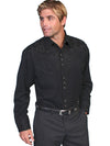 Scully Floral Tooled Embroidery Shirt - Broken horn