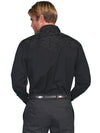 Scully Floral Tooled Embroidery Shirt - Broken horn
