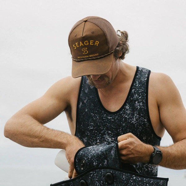 Seager Branded Trucker Snapback - Broken horn
