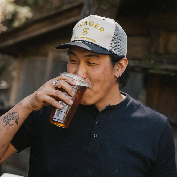 Seager Branded Trucker Snapback - Broken horn