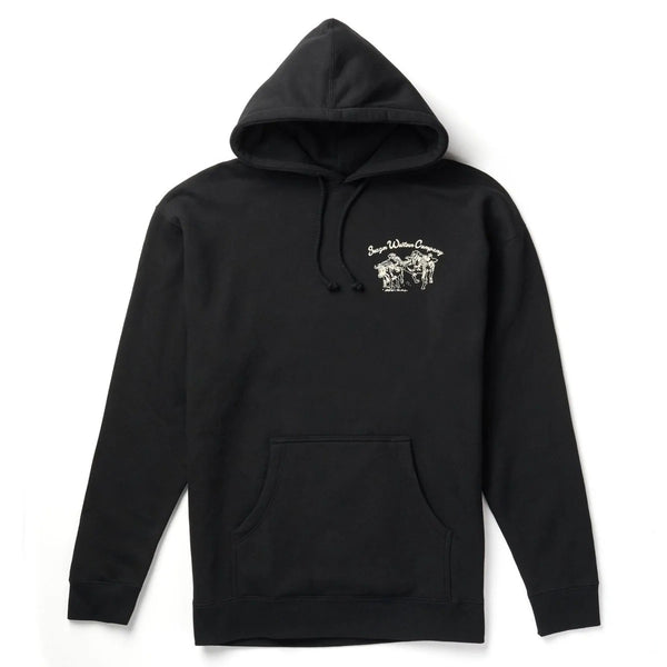 Los Rios Mid-Weight Hoodie Black - Broken horn