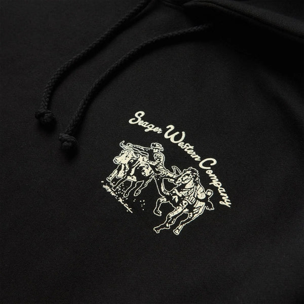 Los Rios Mid-Weight Hoodie Black - Broken horn