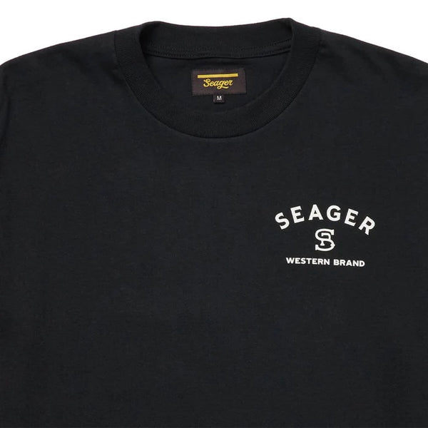 Seager Branded Tee Black - Broken horn