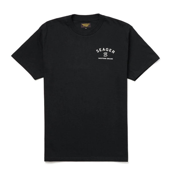Seager Branded Tee Black - Broken horn