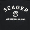 Seager Branded Tee Black - Broken horn