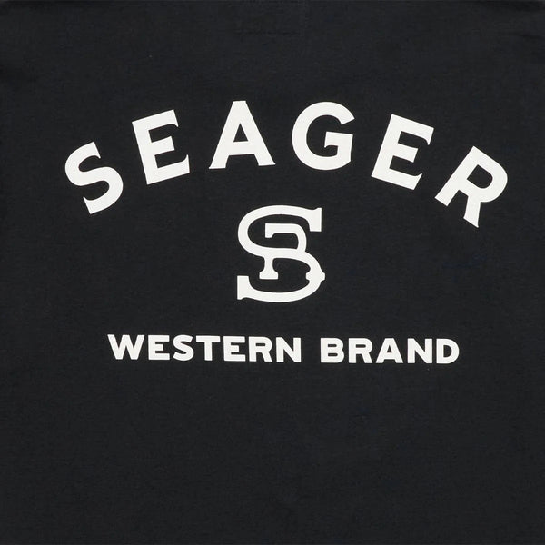 Seager Branded Tee Black - Broken horn