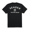 Seager Branded Tee Black - Broken horn