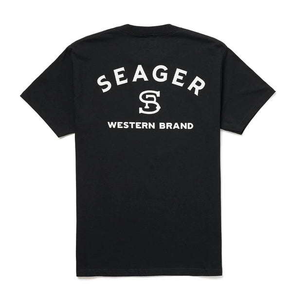 Seager Branded Tee Black - Broken horn