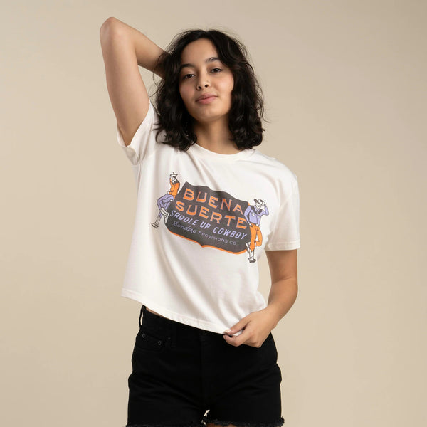 Buena Suerte Crop Top - Broken horn