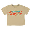 Coastal Cowgirl Crop Tee - Broken horn