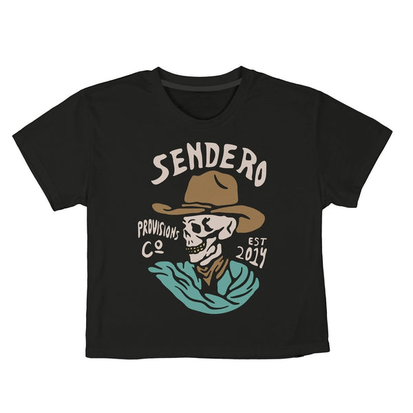 Sendero Quitado Crop Tee - Broken horn
