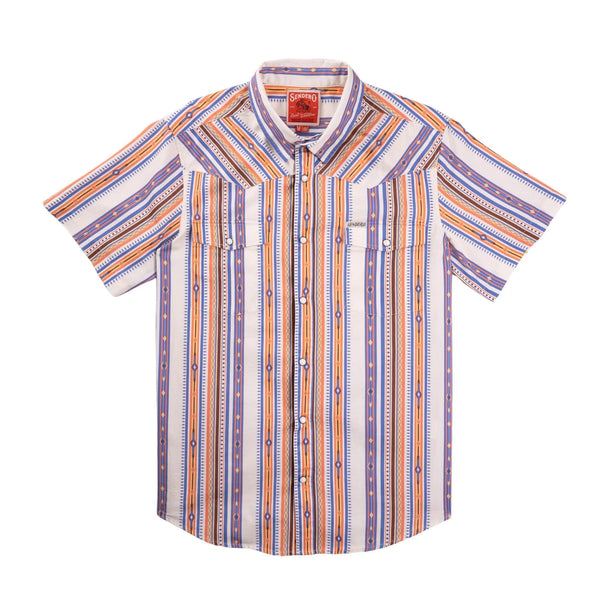 Sendero Serape Pearl Snap - Broken horn