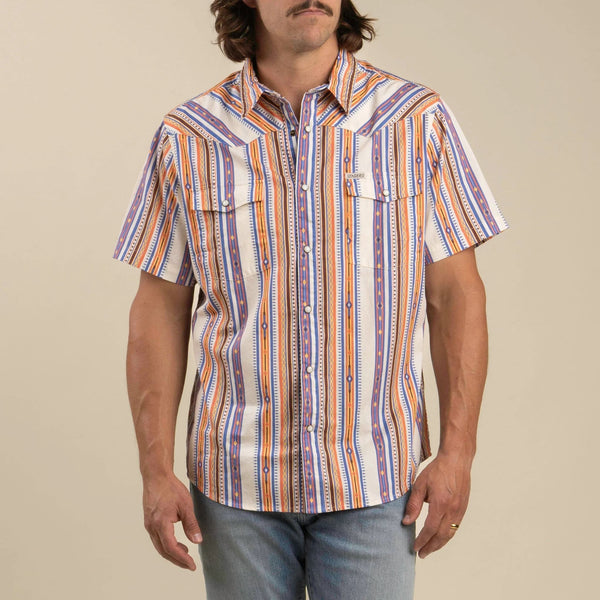 Sendero Serape Pearl Snap - Broken horn