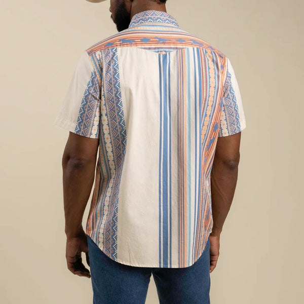 Sendero Serape Pearl Snap - Broken horn