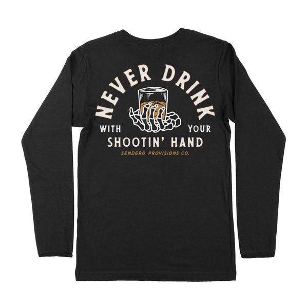 Shootin' Hand Long Sleeve T-Shirt - Broken horn