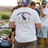 Sendero Jackalope Pocket T-Shirt Vintage White - Broken horn