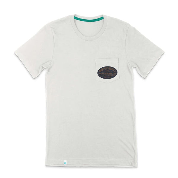 Sendero Jackalope Pocket T-Shirt Vintage White - Broken horn