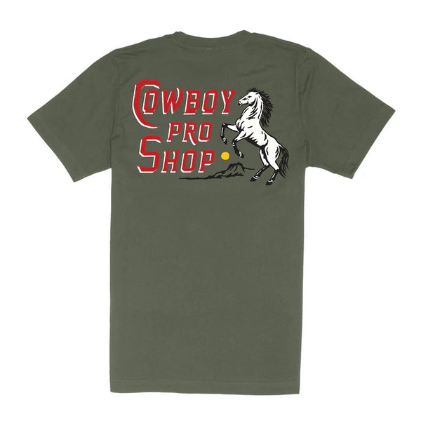 Sendero Cowboy Pro Shop Tee - Broken horn