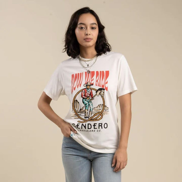 Sendero Stick horse Tee - Broken horn