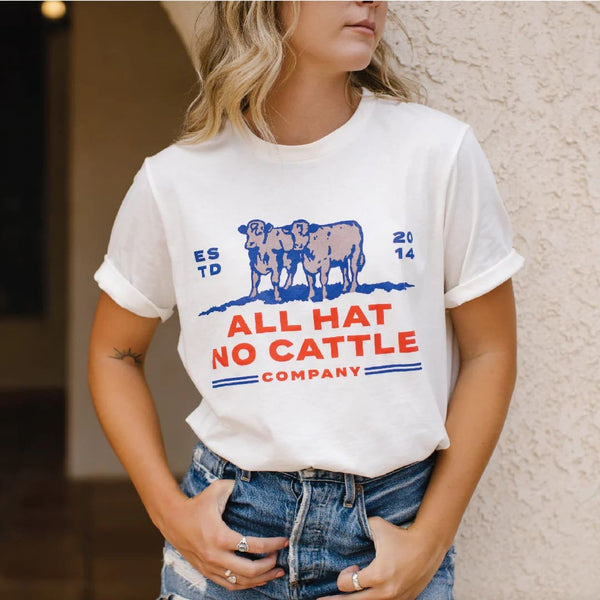 Sendero All Hat No Cattle - Vintage White - Broken horn