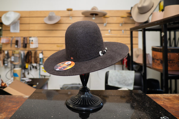 Serratelli 6X Hat - Mink Grizzly - Broken horn