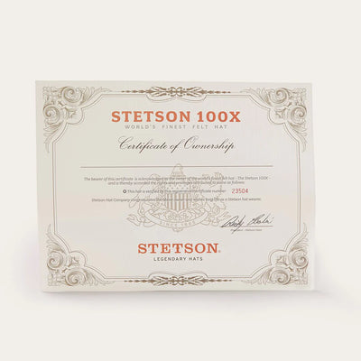 Stetson El Presidente 100x Premier Cowboy Hat - Black