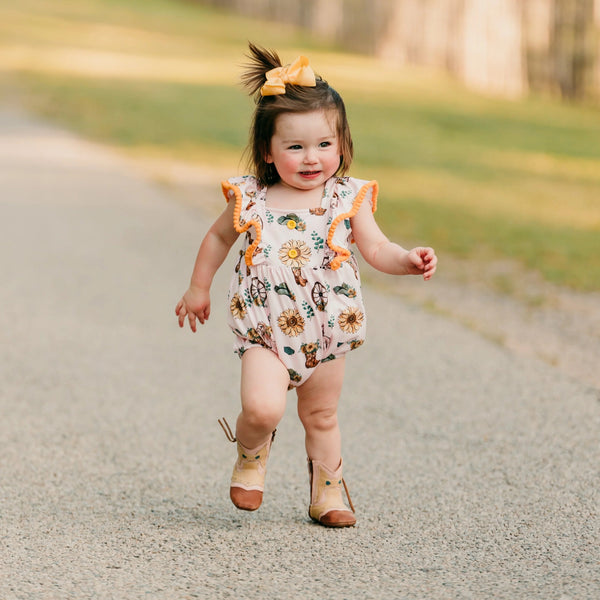 Sunflower Romper Baby - Broken horn