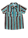 Vintage Pin Stripe Pearl Snap Shirt - Broken horn