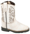 Smoky Mountain Autry White Boot - Broken horn