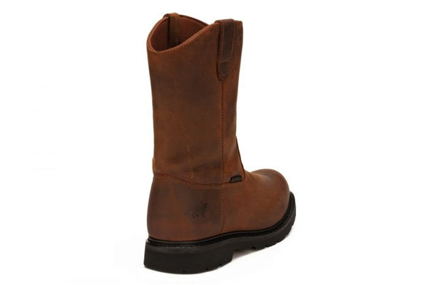12" Waterproof Wellington Pull On Wedge - Broken horn