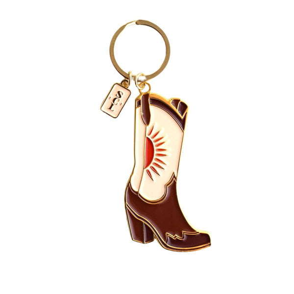 Lil Lady Cowgirl-Country Keychains with Giftable Pouch - Broken horn
