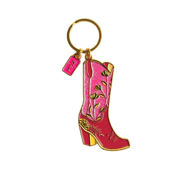 Lil Lady Cowgirl-Country Keychains with Giftable Pouch - Broken horn