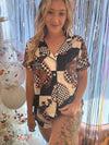 Rodeo Cowboy Silky Pajama Set - Broken horn
