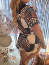 Rodeo Cowboy Silky Pajama Set - Broken horn