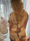 Summer Cowgirl Silky Pajama Set - Broken horn