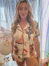 Summer Cowgirl Silky Pajama Set - Broken horn