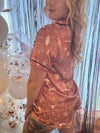 Western Willow Silky Pajama Set - Broken horn