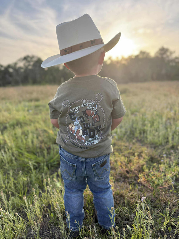Boys Busy Doing Cowboy Stuff - Broken horn