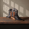 Brown Fringe Boot Accessories - Broken horn