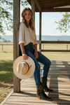 Brown Fringe Boot Accessories - Broken horn