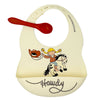 Fresh & Messy Silicone Bib & Spoon Set - Howdy Cowgirl - Broken horn