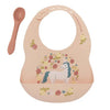 Fresh & Messy Silicon Bib & Spoon Set - Broken horn