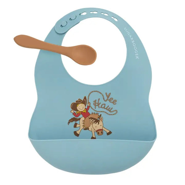 Fresh & Messy Silicon Bib & Spoon Set - Broken horn