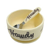 Fresh & Messy Silicone Suction Bowl & Spoon Set Howdy - Broken horn