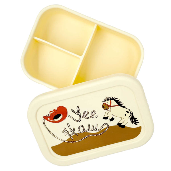 Fresh & Messy Silicone Bento Box | Yee Haw - Broken horn